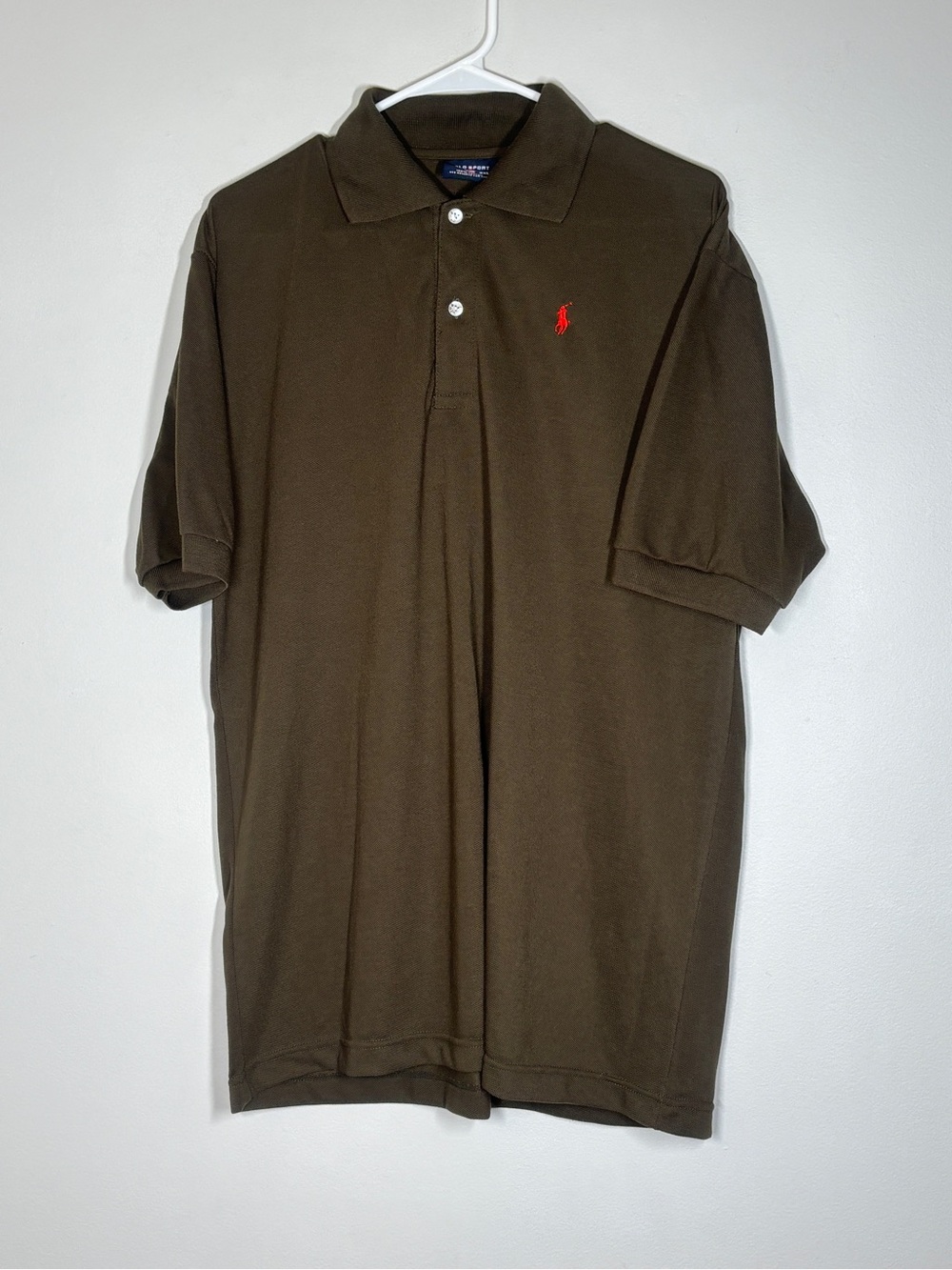 Polo by Ralph Lauren Brown Polo with Red Pony Logo